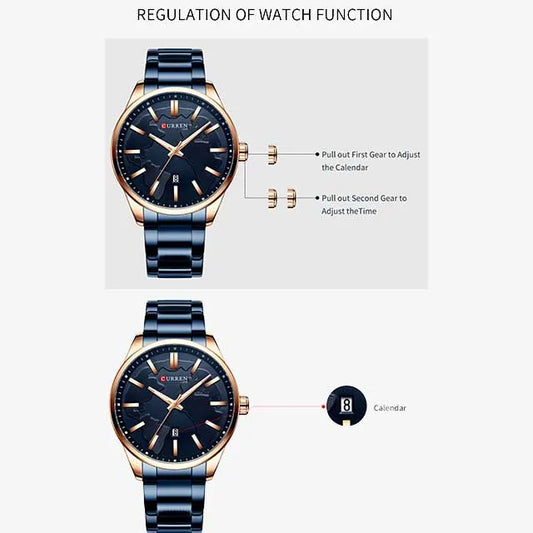 curren men map stainless watch cu8366 gallery img 11 jpg