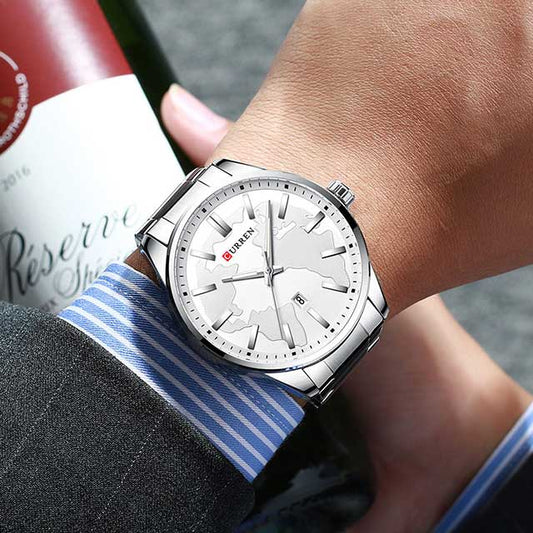 curren men map stainless watch cu8366 gallery img 13