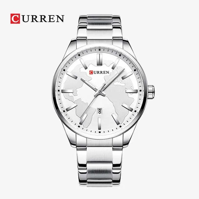 curren men map stainless watch cu8366 gallery img 7 jpg