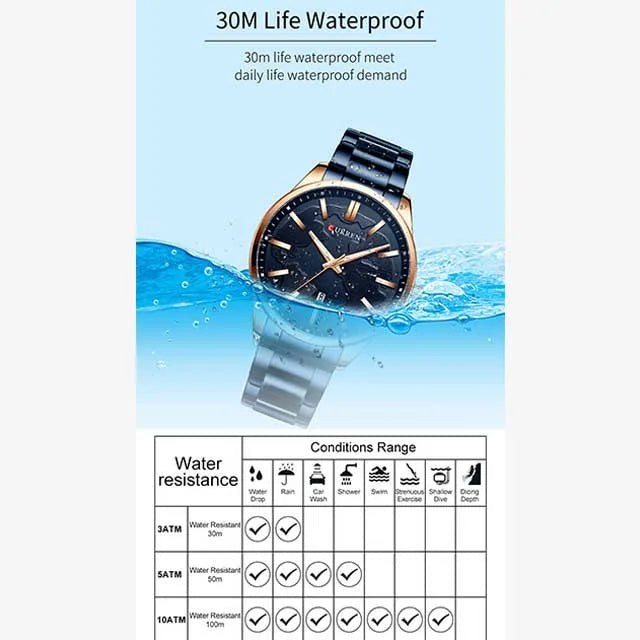 curren men map stainless watch cu8366 gallery img 9 jpg