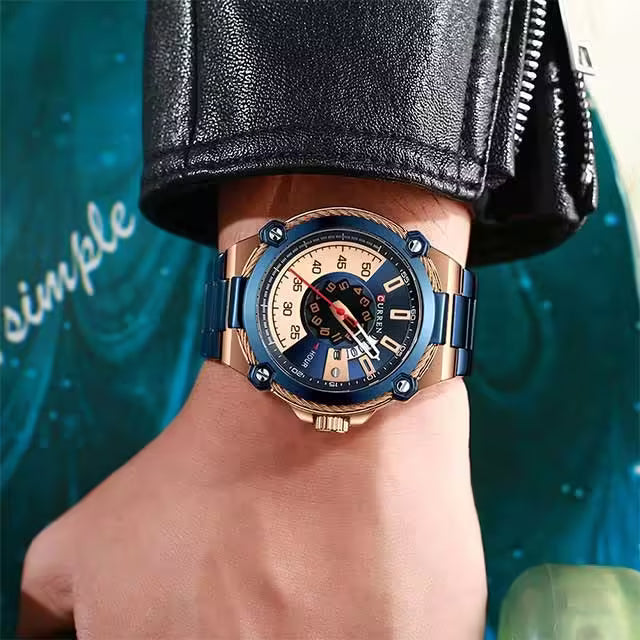 Montre homme CURREN neuve en acier inoxydable (CU8345)
