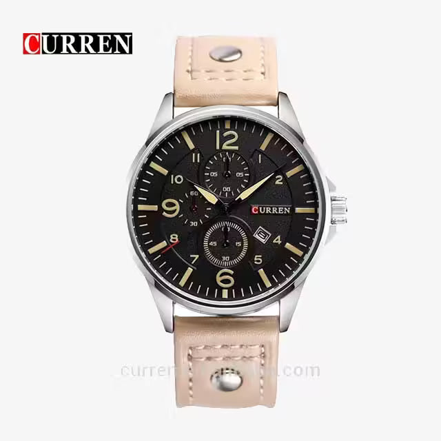 CURREN Men Simple Leather Watch (CU8164)