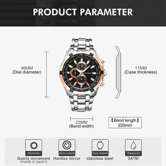 curren men stainless steel watch cu8023 gallery img 1 jpg