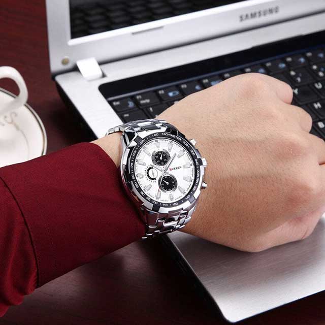 curren men stainless steel watch cu8023 gallery img 15