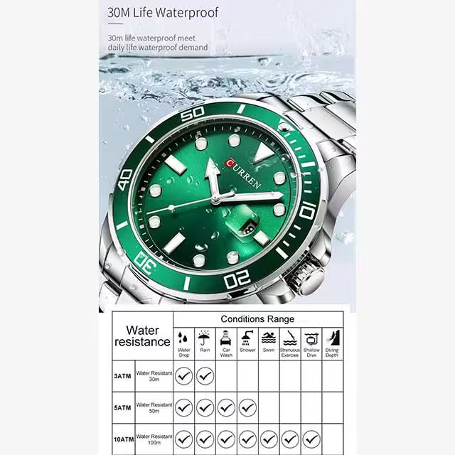 CURREN Men Stainless Steel Waterproof Watch (CU8388)