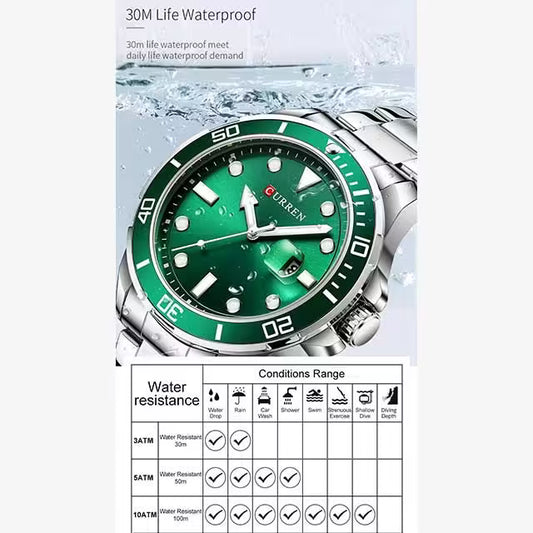 CURREN Men Stainless Steel Waterproof Watch (CU8388)