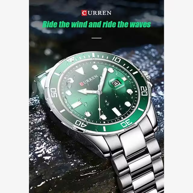 Montre CURREN pour homme en acier inoxydable étanche (CU8388)