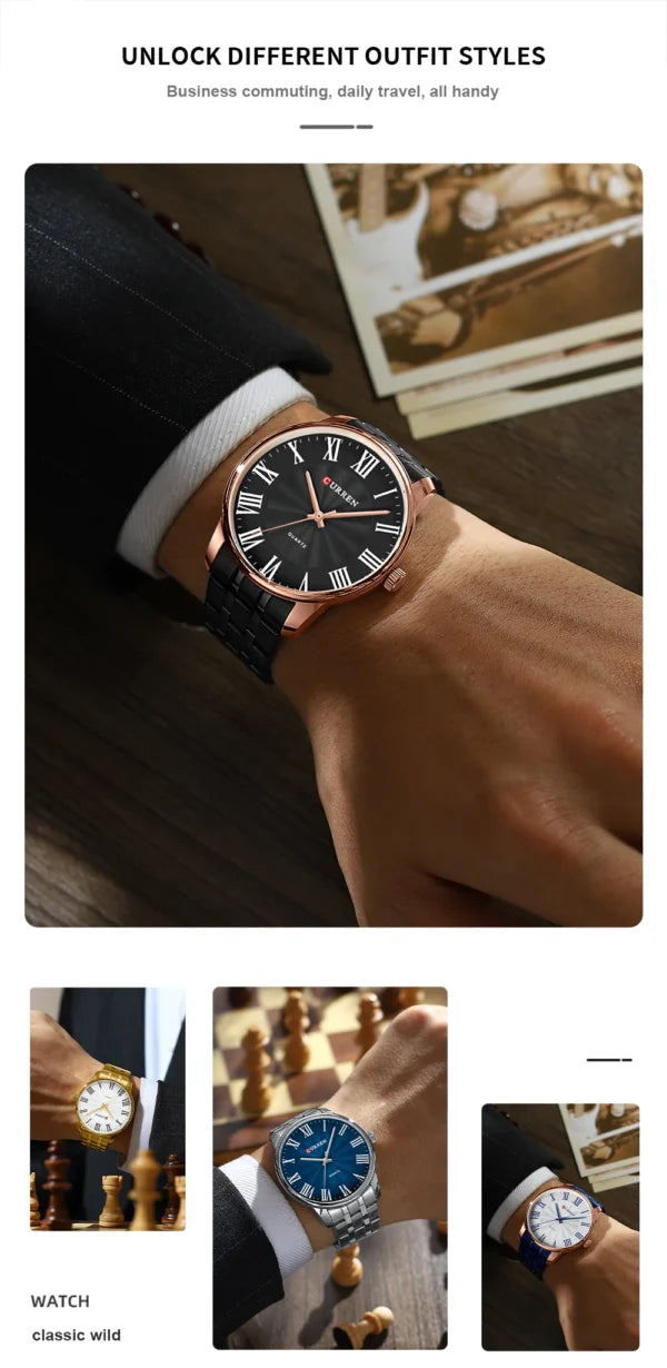 curren roman dial new classical watch 8422 gallery img 17