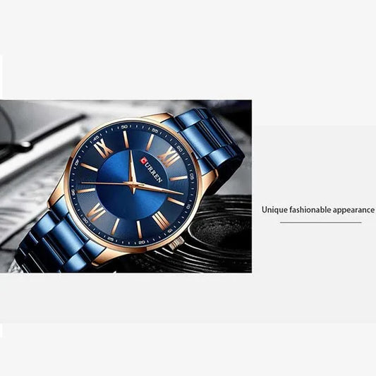 curren roman numbers stainless steel men watch cu8383 gallery img 18 jpg