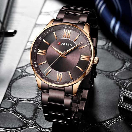 curren roman numbers stainless steel men watch cu8383 gallery img 19