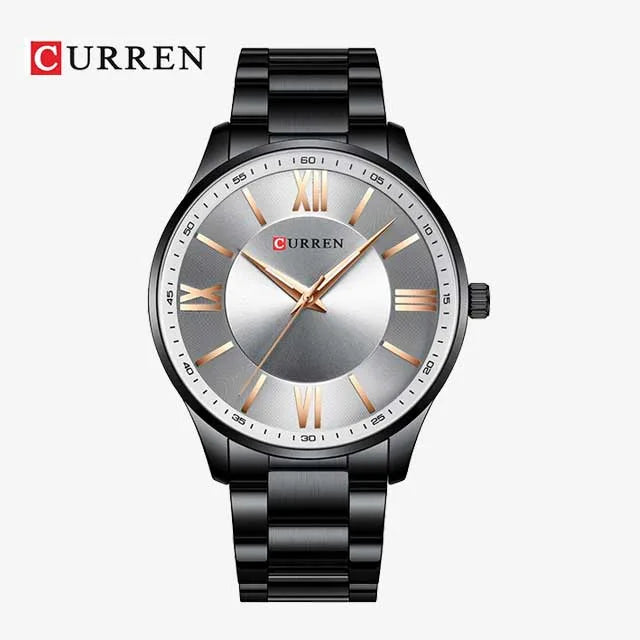 curren roman numbers stainless steel men watch cu8383 gallery img 2 jpg