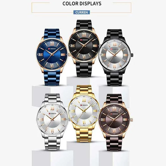 curren roman numbers stainless steel men watch cu8383 gallery img 23 jpg