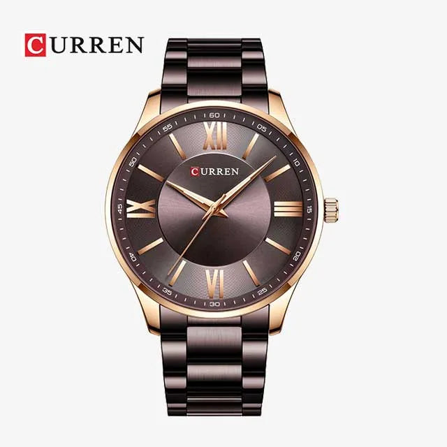 curren roman numbers stainless steel men watch cu8383 gallery img 4 jpg