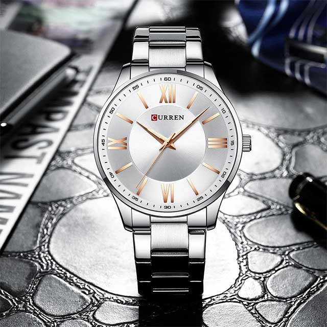 curren roman numbers stainless steel men watch cu8383 gallery img 9