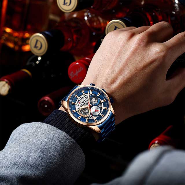 curren stainless steel chronograph men watch 8391 gallery img 13