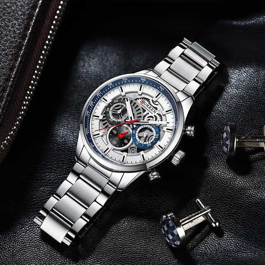 curren stainless steel chronograph men watch 8391 gallery img 20