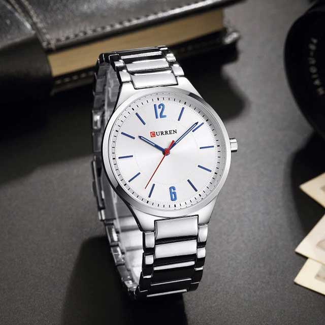 curren unisex stainless steel medium dial watch cu8280 gallery img 1