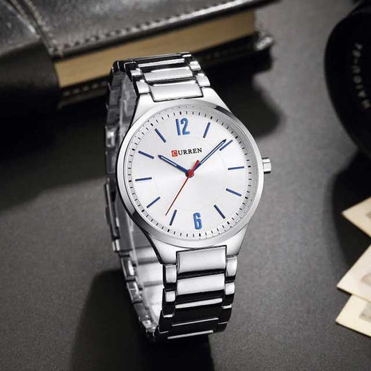 curren unisex stainless steel medium dial watch cu8280 gallery img 1