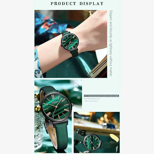 curren women blanche leather mesh steel strap cu9076 gallery img 11 jpg