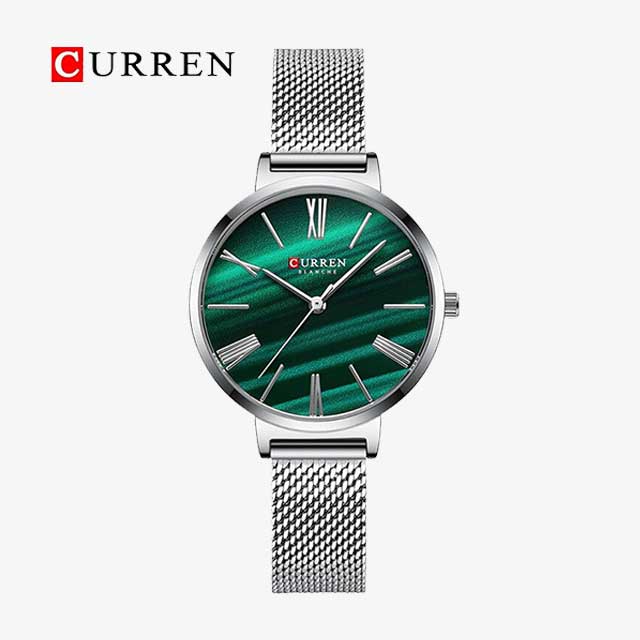 curren women blanche leather mesh steel strap cu9076 gallery img 23