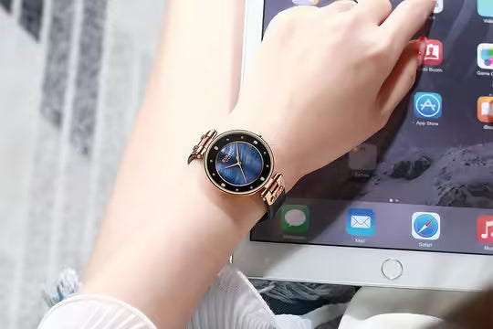 Curren Women Classy Leather Watch (CU 9056L)