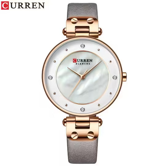 Curren Women Classy Leather Watch (CU 9056L)