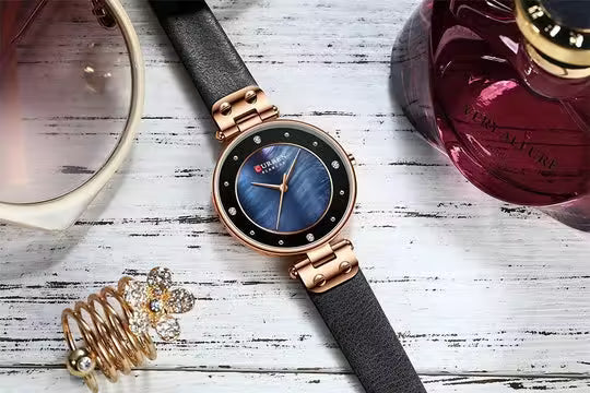 Montre en cuir élégante Curren pour femmes (CU 9056L)