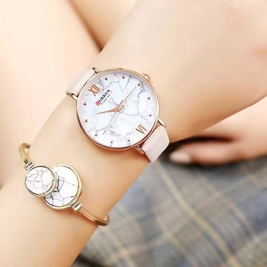 CURREN Women Fashion Leather Watch (CU9045L)