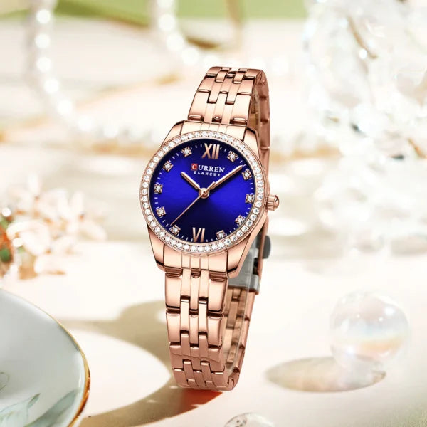 ساعة CURREN النسائية المصنوعة من الفولاذ المقاوم للصدأ (9086)