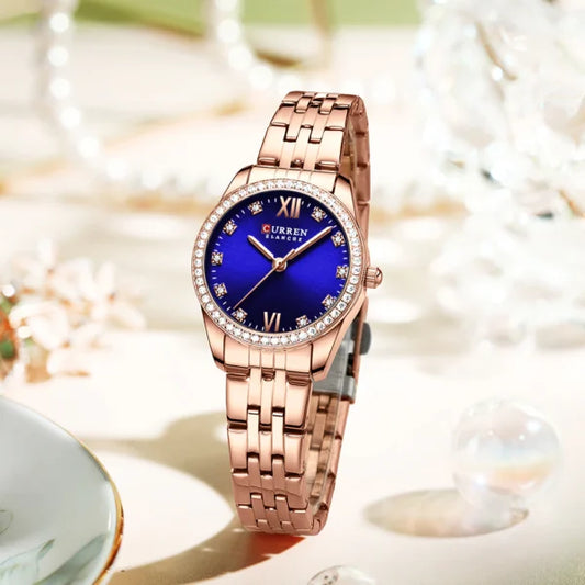ساعة CURREN النسائية المصنوعة من الفولاذ المقاوم للصدأ (9086)
