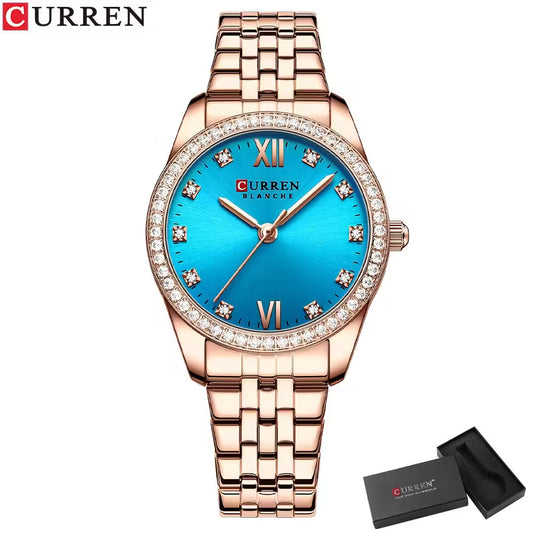 ساعة CURREN النسائية المصنوعة من الفولاذ المقاوم للصدأ (9086)