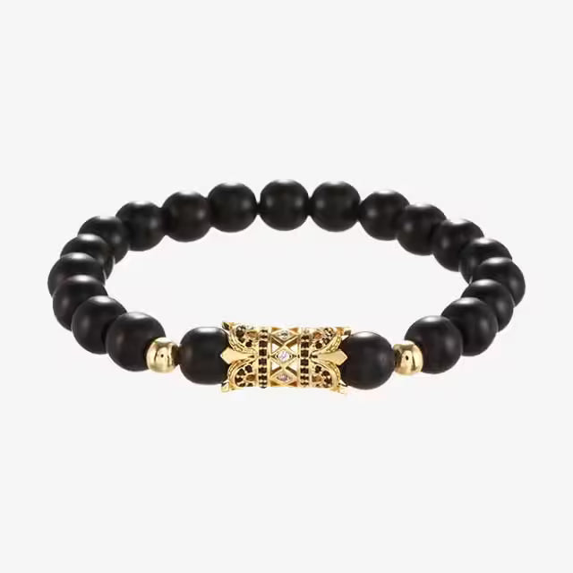 Curved Bar Beads Bracelet (EGBT021)