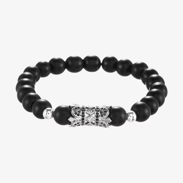 Curved Bar Beads Bracelet (EGBT021)