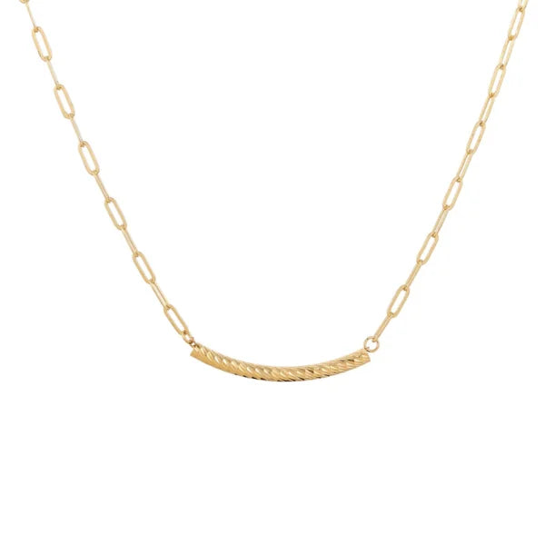 curved chain women necklace egn044 gallery img 2