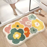 1pc 40x60cm Cute Flower Bathroom Rug – Machine Washable, Extra Soft Absorbent Non-Slip Bath Mat for Bathroom Floor