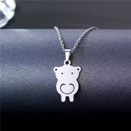 Cute Pig Pendant Women Necklace (EGN202)