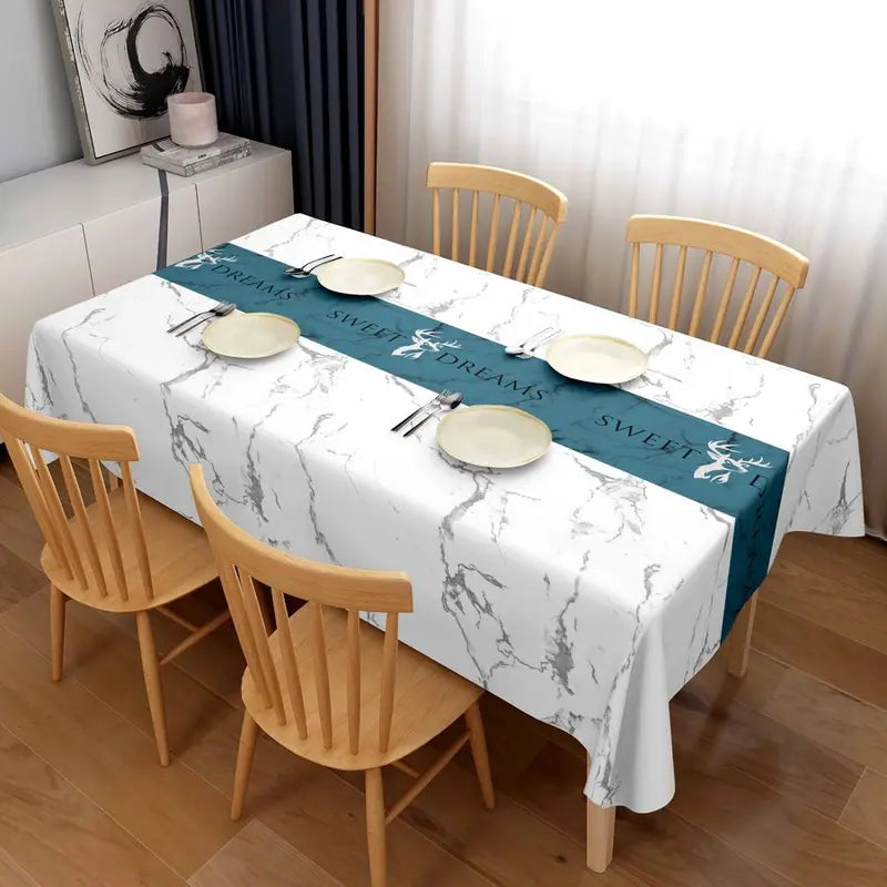 Mandala Waterproof Tablecloth – Thickened, Anti-Scalding, Rectangular Dining Cover for Home & Party Décor