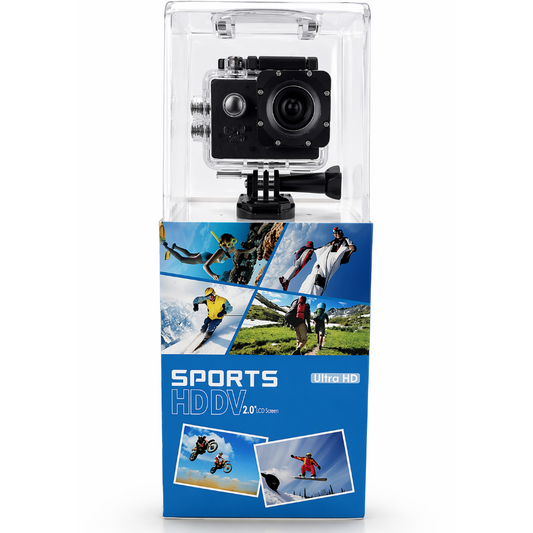 Sports 4K Ultra HD Action Camera with 2.0'' LCD Screen – Waterproof, High-Resolution Video & Photo Recorder