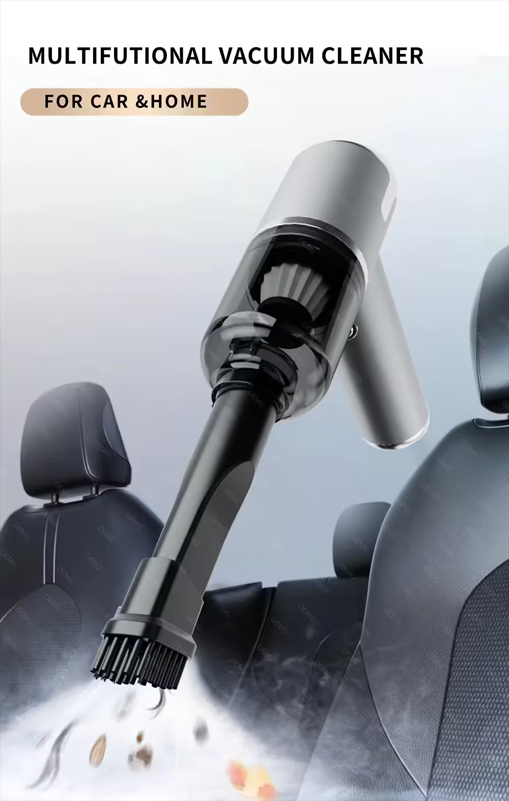 Powerful 5500PA Car Vacuum Cleaner - Wireless & Portable Home Appliance Mini Vacuum for Deep Cleaning