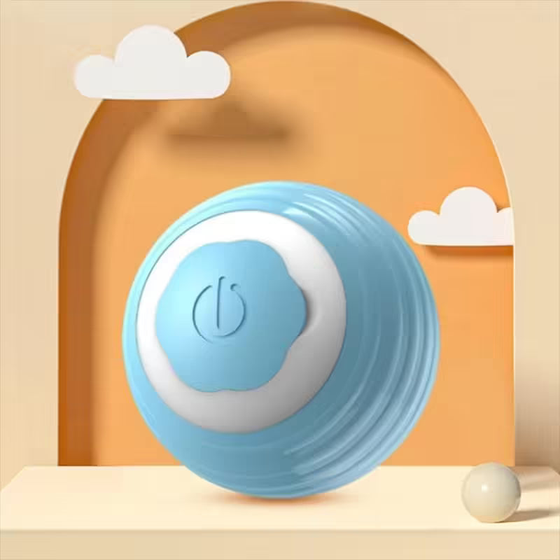 1PC Pet Gravity Intelligent Rolling Ball Cat Toy Self-Charging Teaser Ball for Boredom Relief & Kitten Play