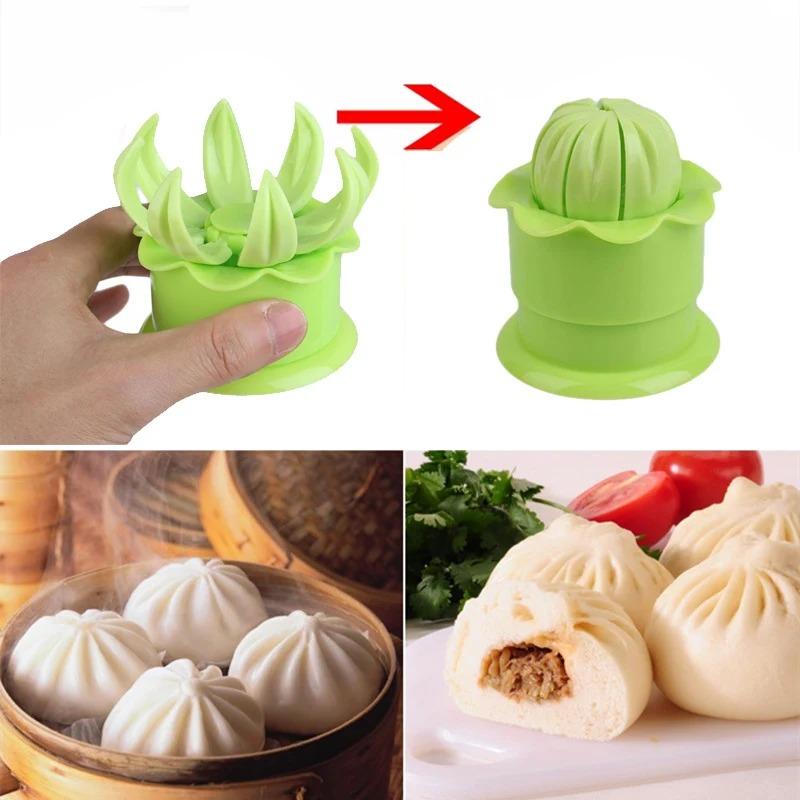 Machine à brioches vapeur manuelle en couleur avec moule à brioches vapeur