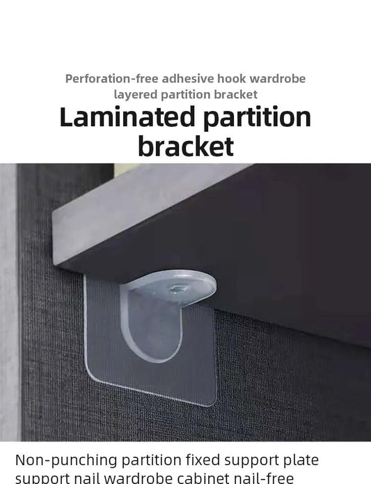 Support d'étagère mural robuste (1 pièce) - Accessoires pour la maison