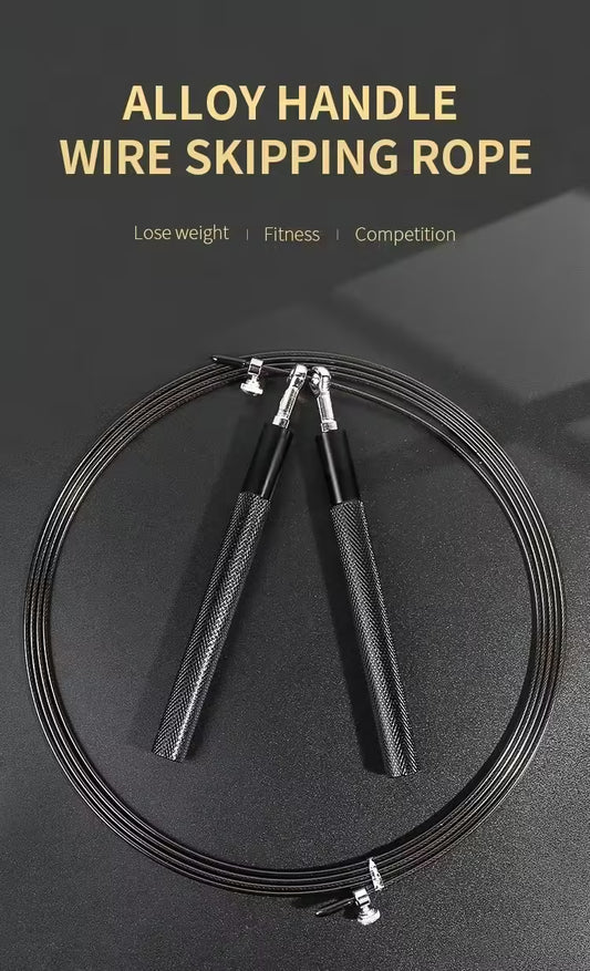Speed Jump Rope with 360° Swivel Ball Bearings | Adjustable Steel Coated Rope for Fitness, Boxing, & Skipping Workouts