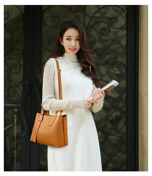 Women's Classic Black Shoulder Bag (EGB229)