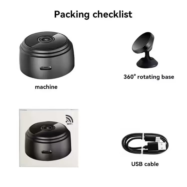 A9 Mini Camera WiFi Wireless - Security Protection, Remote Monitor Camcorder for Smart Home, HD Video Surveillance Mini DV Cam