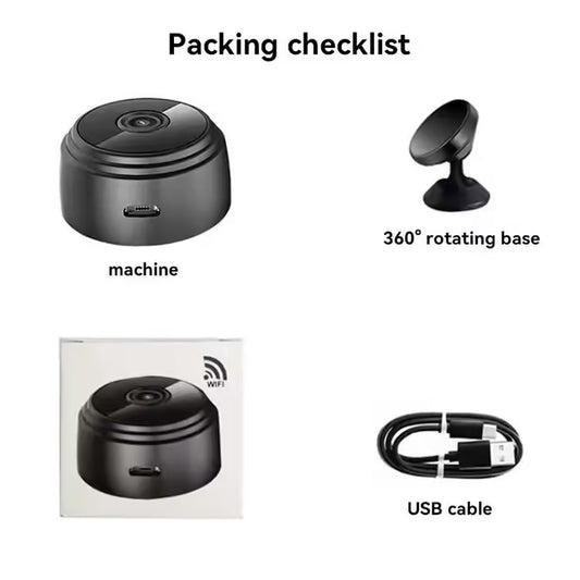 A9 Mini Camera WiFi Wireless - Security Protection, Remote Monitor Camcorder for Smart Home, HD Video Surveillance Mini DV Cam