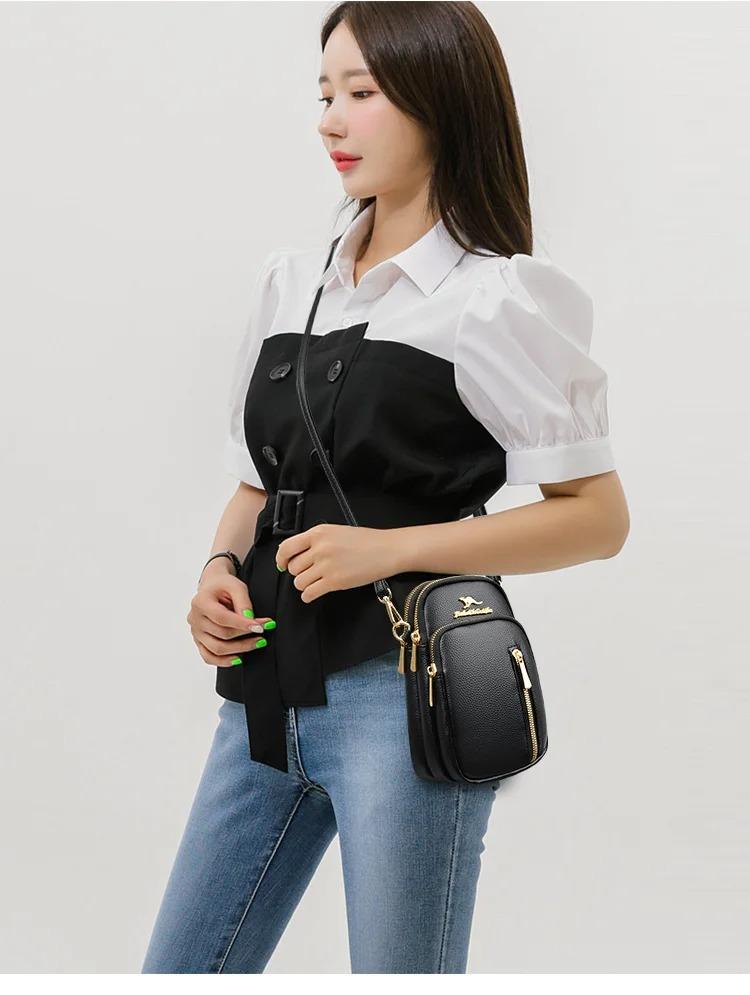 Sac à main de luxe pour femme, petit format, avec poche pour téléphone portable (EGB188)