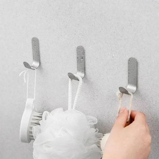 Crochet de rangement mural multifonctionnel couleur argent