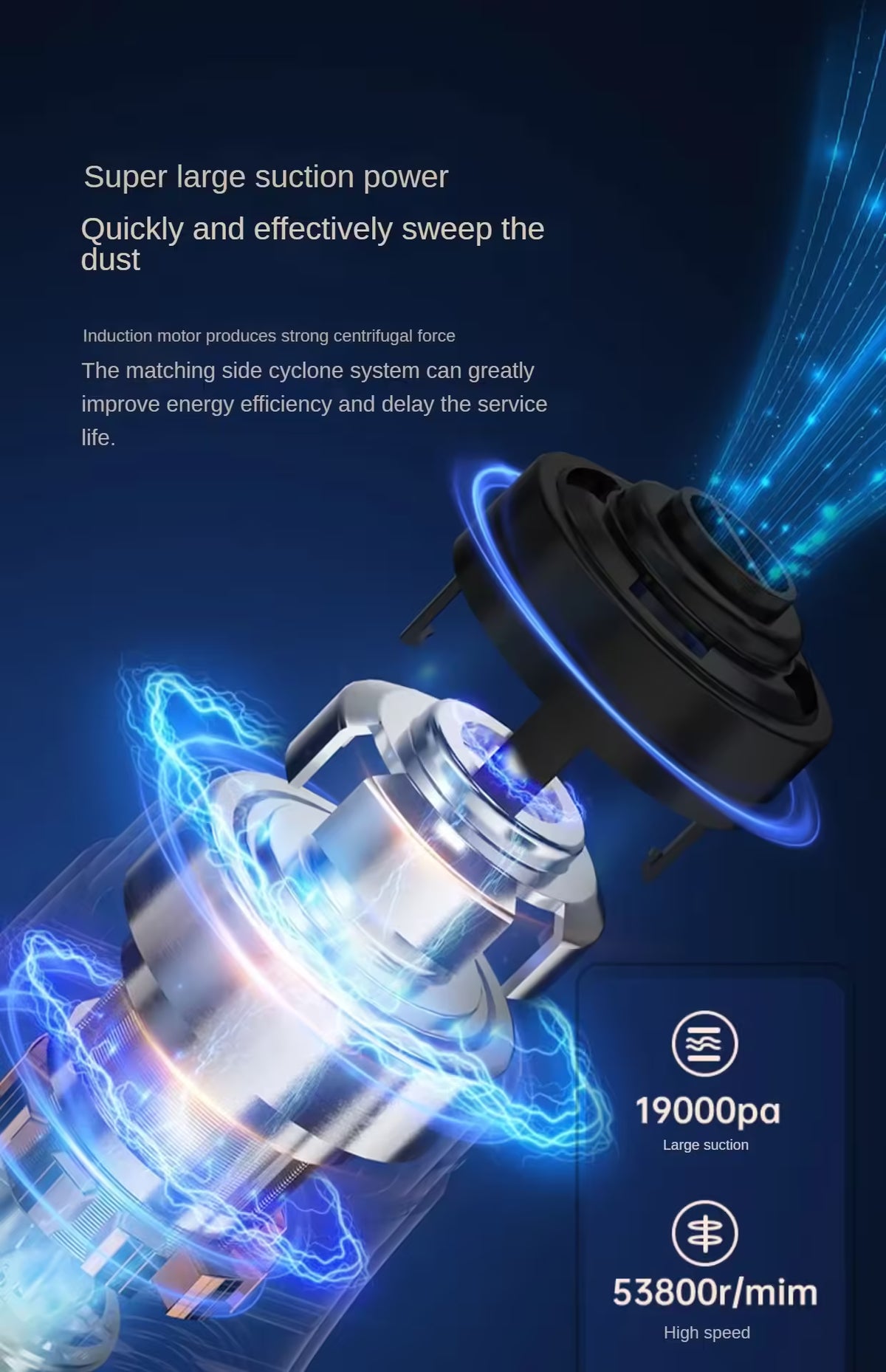 Powerful 19000Pa Wireless Car Vacuum Cleaner - Portable Handheld Multifunction Cleaning Machine for Home Appliances