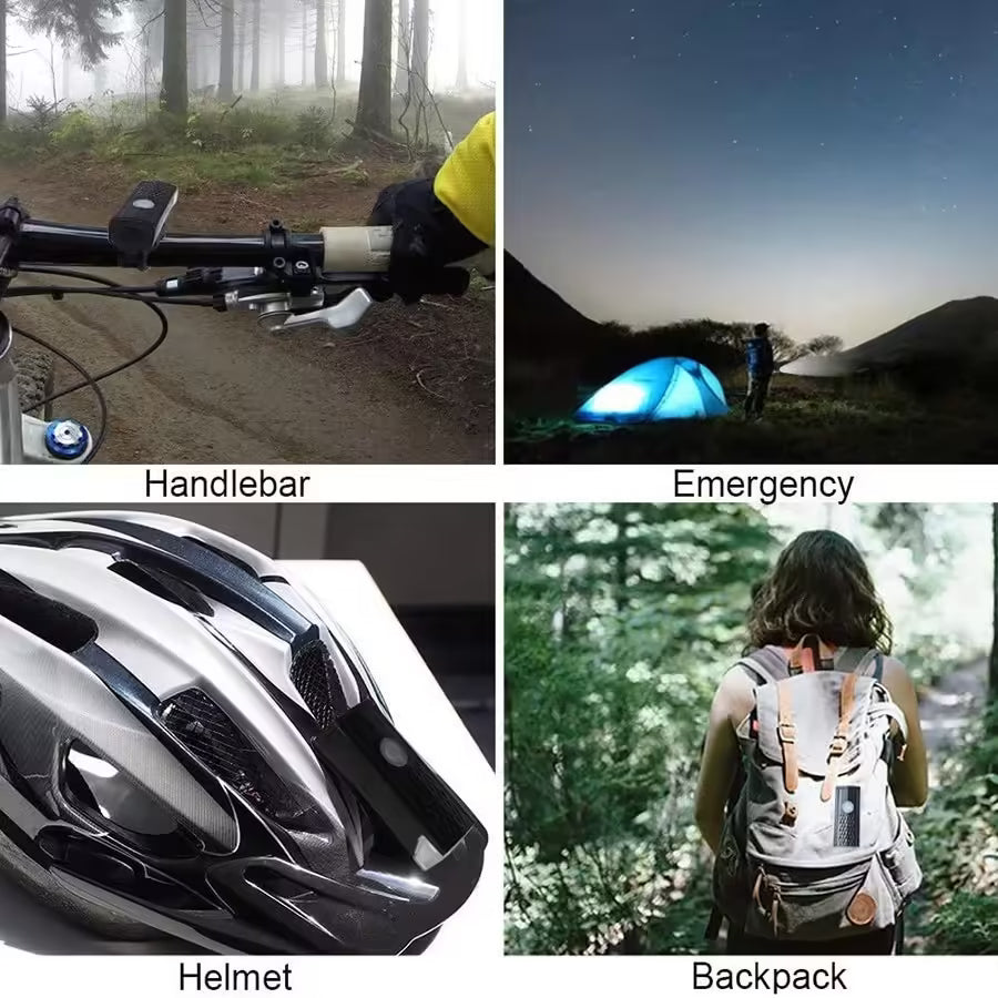 USB Rechargeable Bike Light Set Front and Taillight with 3 Modes | Easy to Install Bicycle Accessories for Road and MTB